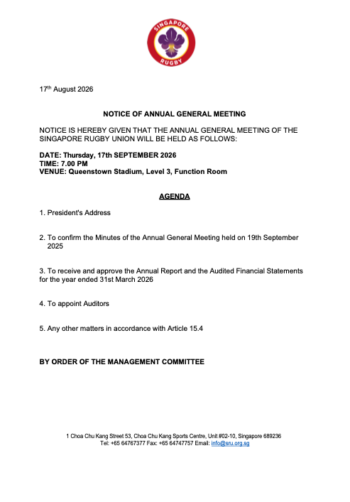 Notice of Annual General Meeting
